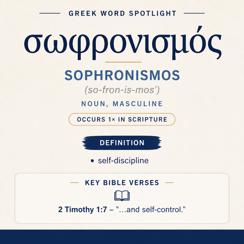 Exploring the Meaning of Sophronismos in Greek statistics