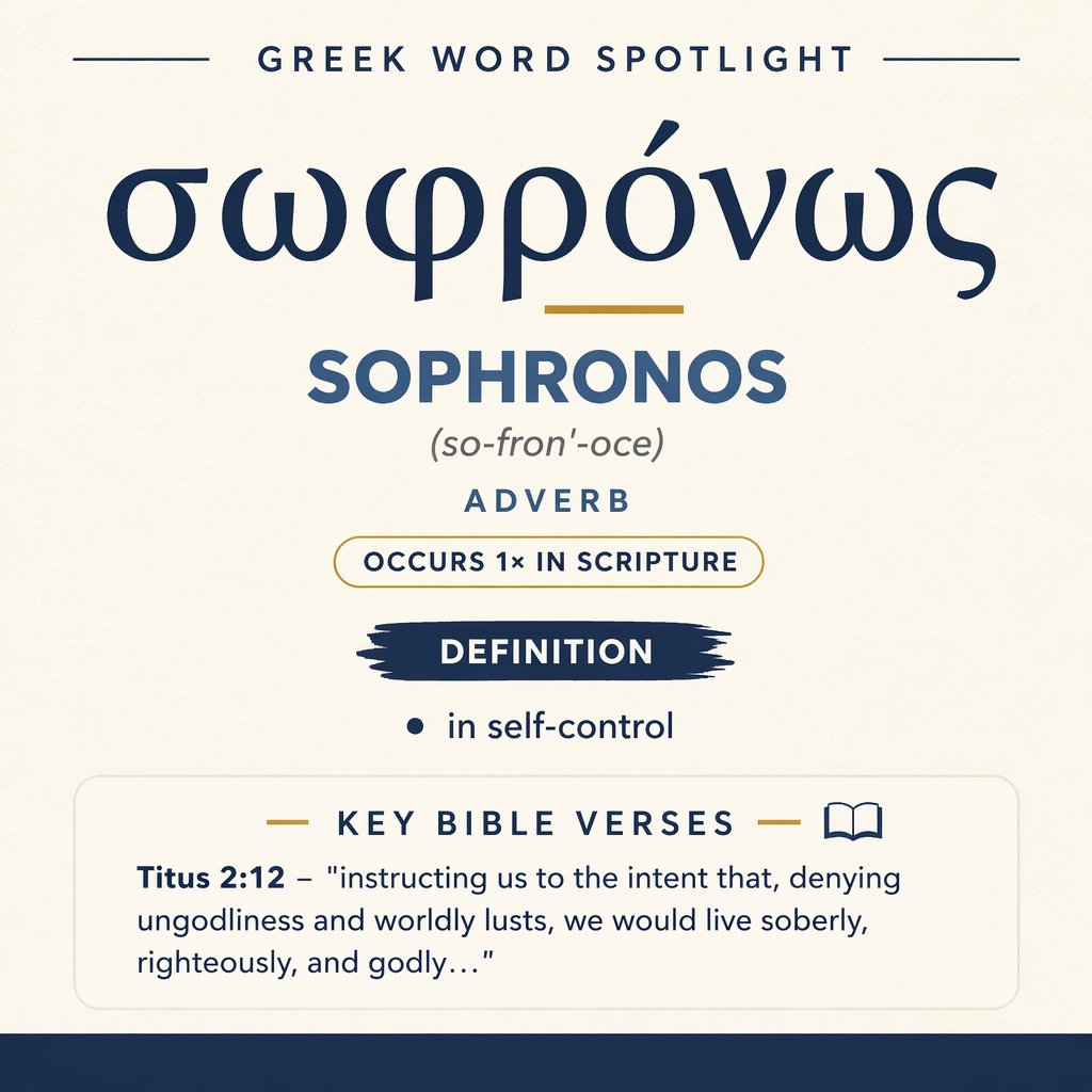 Exploring the Meaning of Sophronos in Greek statistics