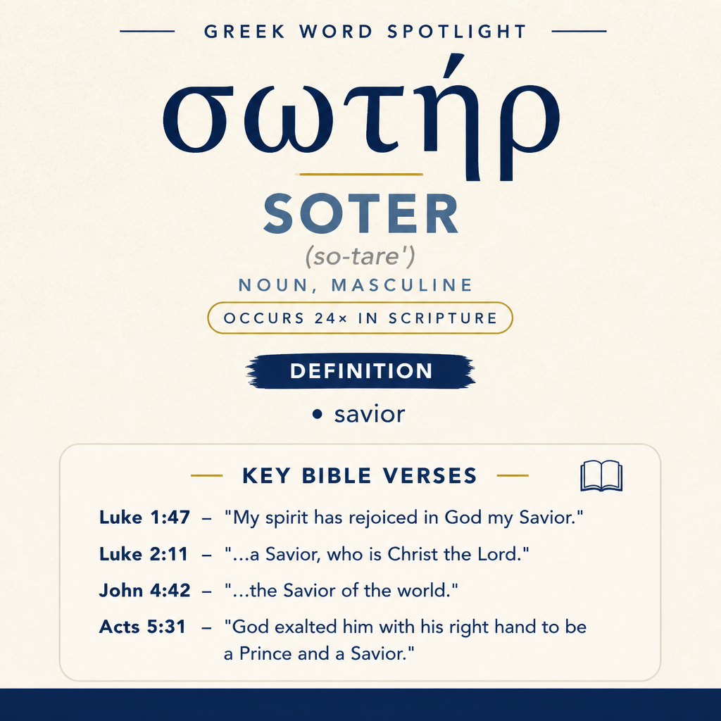 Exploring the Meaning of Soter in Greek statistics