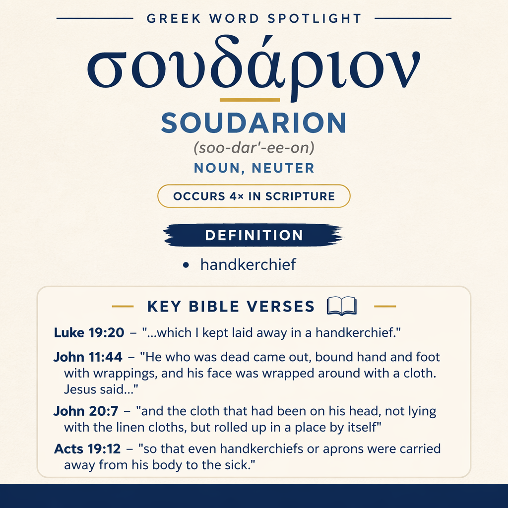 Exploring the Meaning of Soudarion in Greek statistics