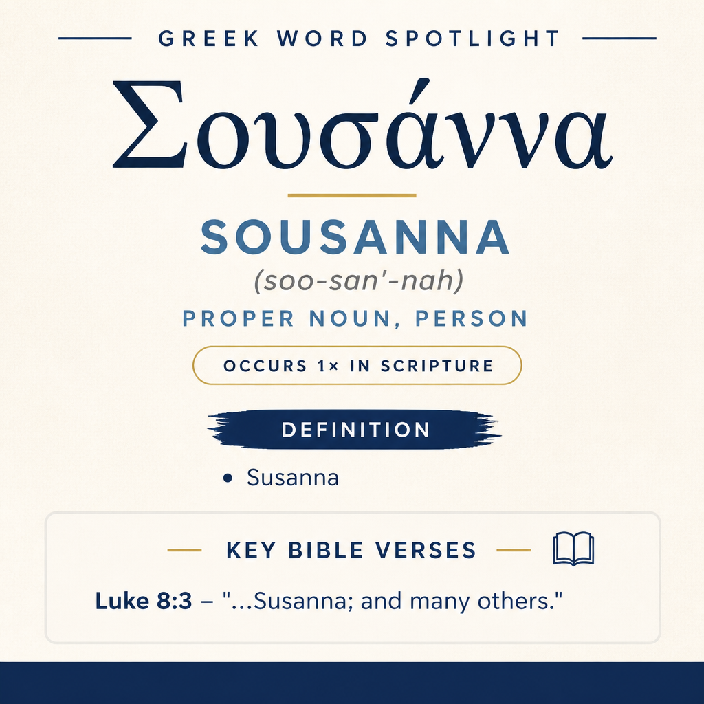Exploring the Meaning of Sousanna in Greek statistics