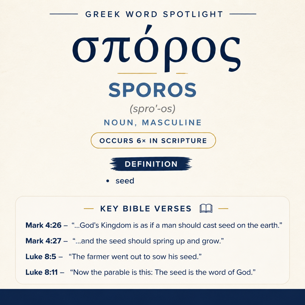 Exploring the Meaning of Sporos in Greek statistics