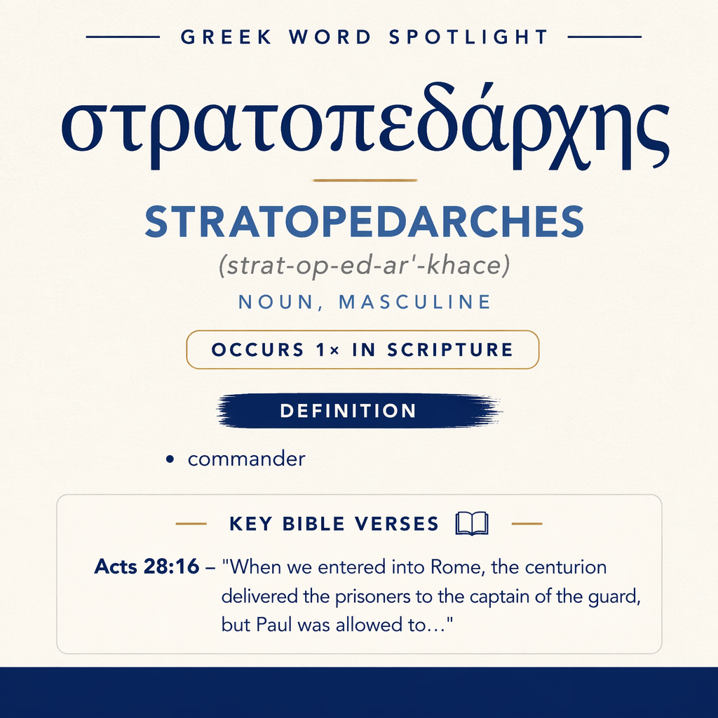Exploring the Meaning of Stratopedarches in Greek statistics
