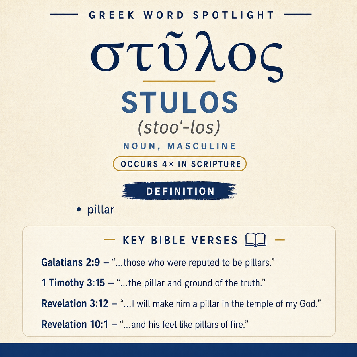 Exploring the Meaning of Stulos in Greek statistics