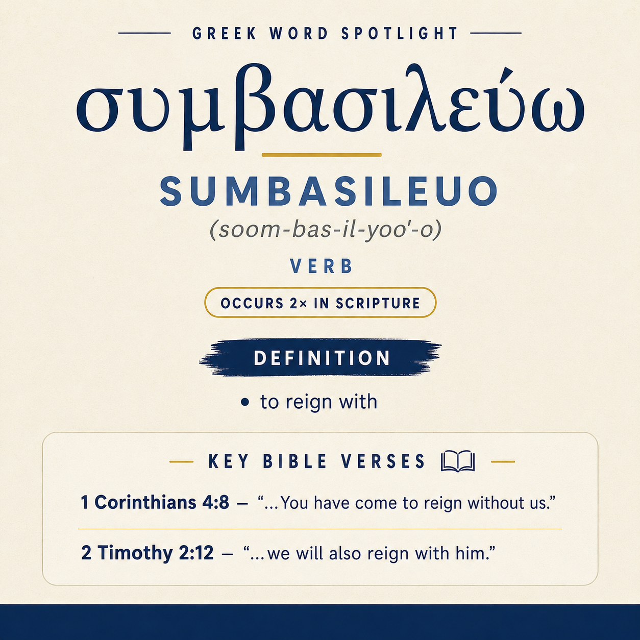Exploring the Meaning of Sumbasileuo in Greek statistics