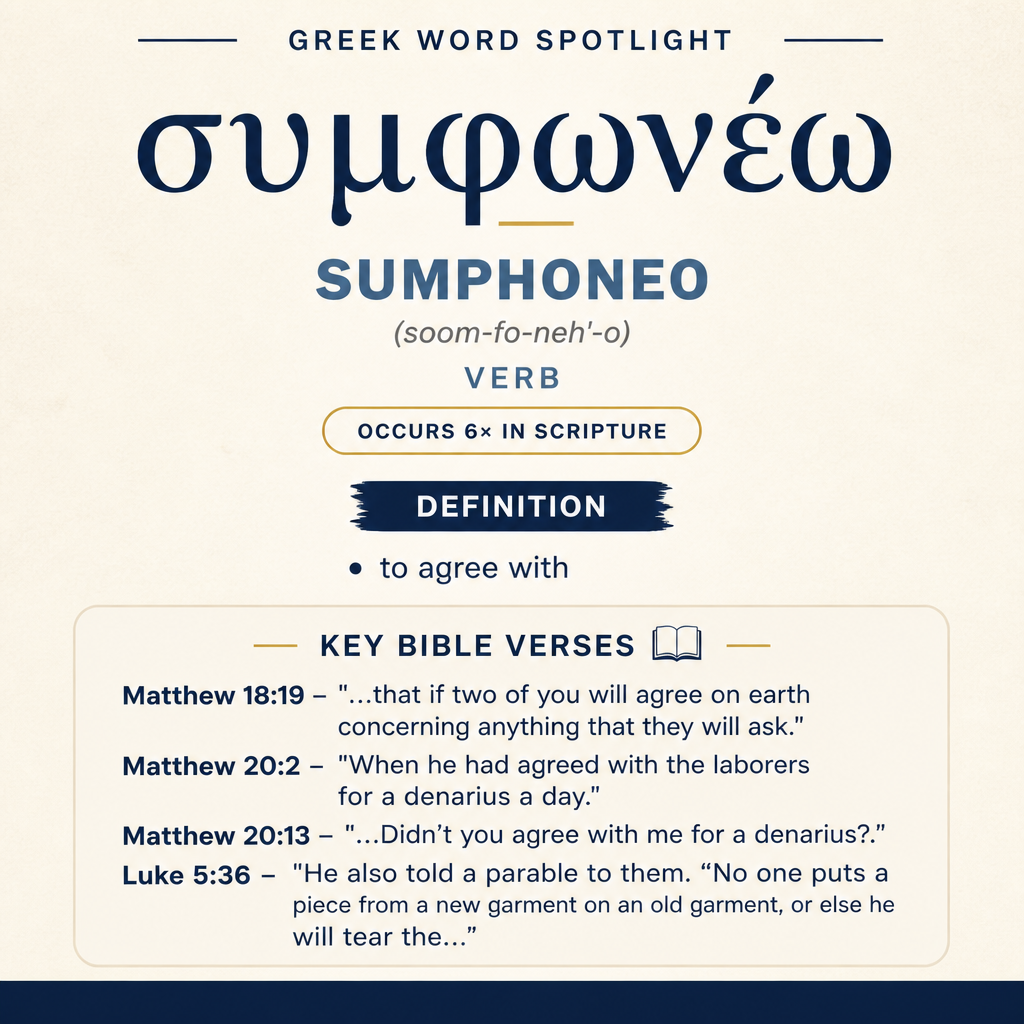 Exploring the Meaning of Sumphoneo in Greek statistics