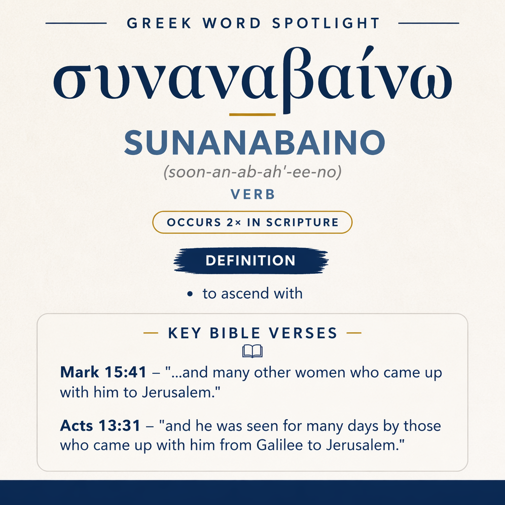 Exploring the Meaning of Sunanabaino in Greek statistics