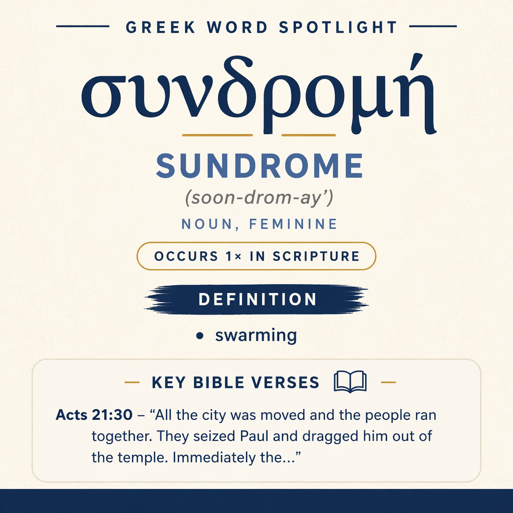 Exploring the Meaning of Sundrome in Greek statistics