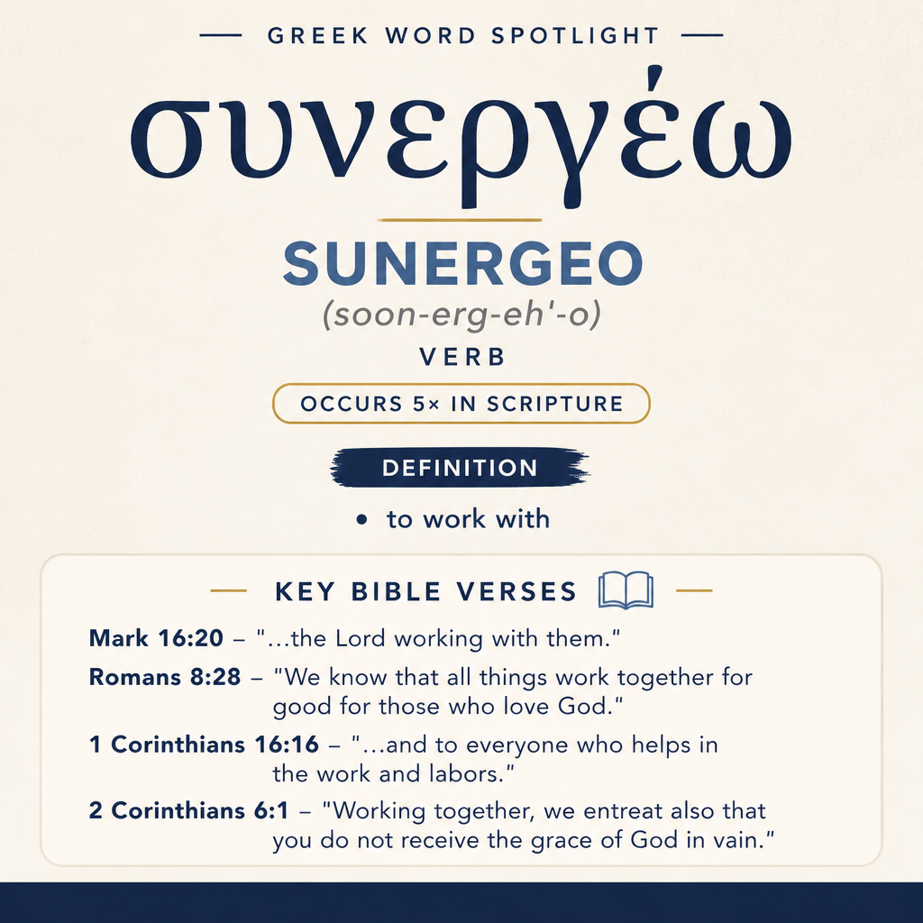 Exploring the Meaning of Sunergeo in Greek statistics