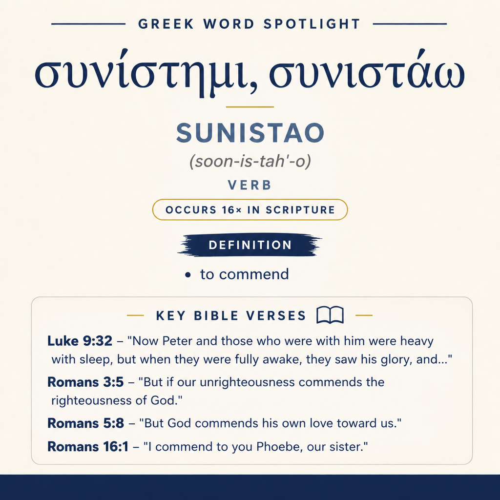 Exploring the Meaning of Sunistao in Greek statistics