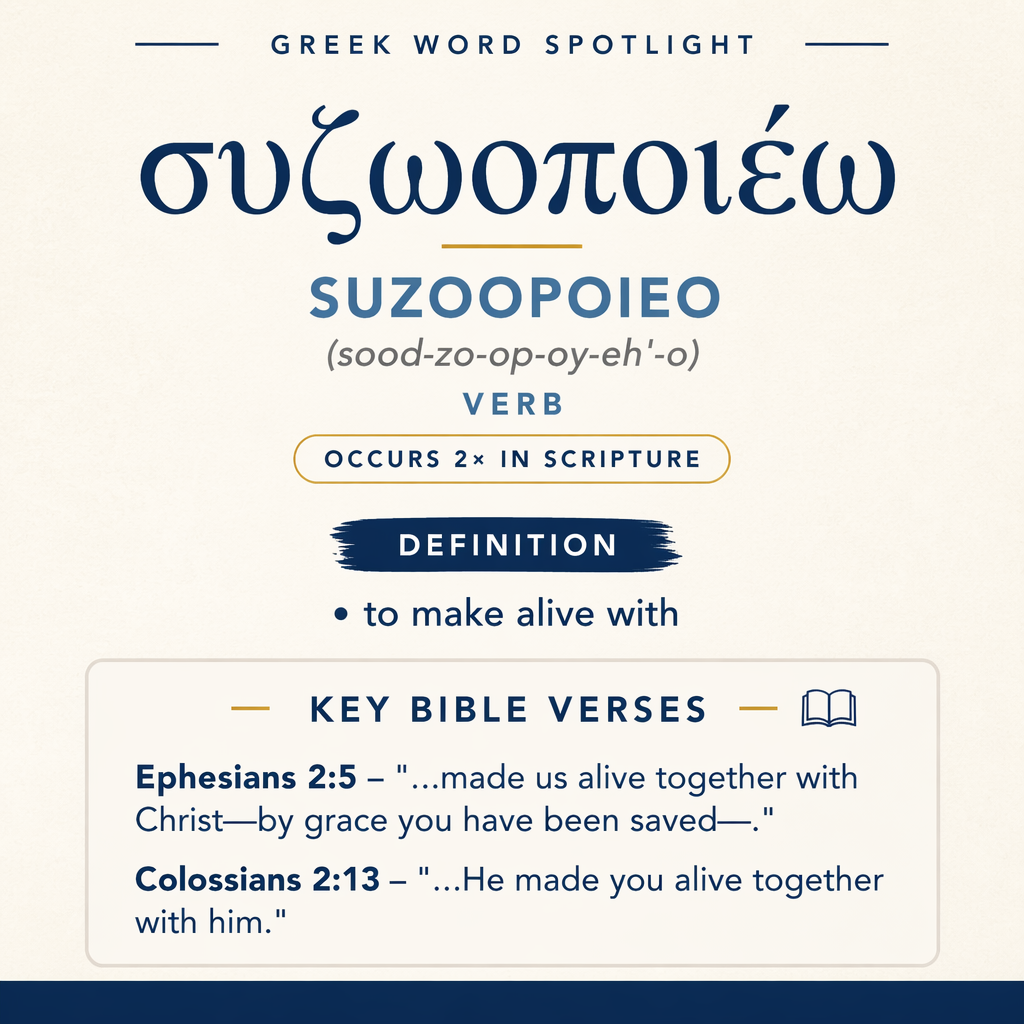 Exploring the Meaning of Suzoopoieo in Greek statistics