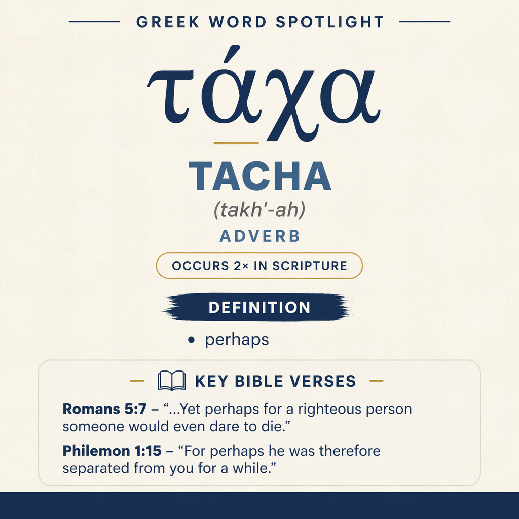 Exploring the Meaning of Tacha in Greek statistics