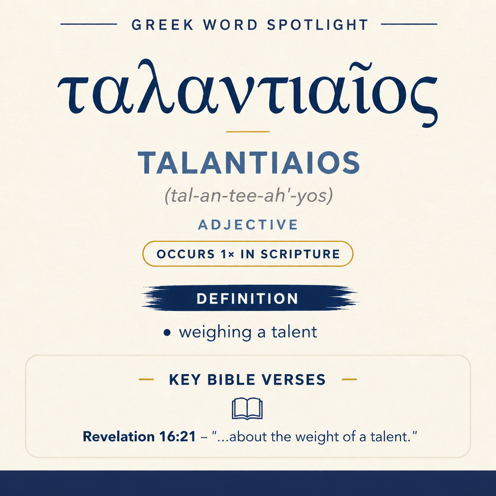 Exploring the Meaning of Talantiaios in Greek statistics