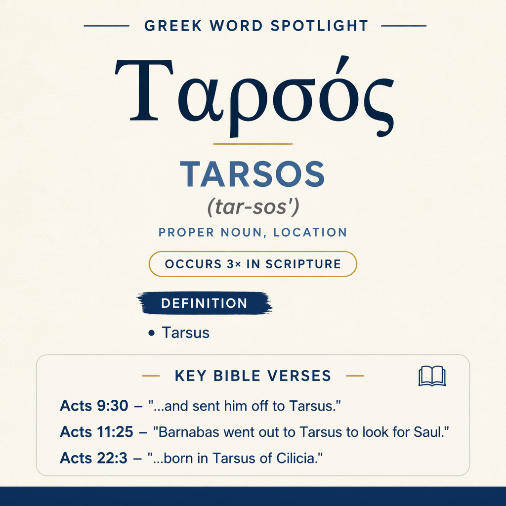 Exploring the Meaning of Tarsos in Greek statistics
