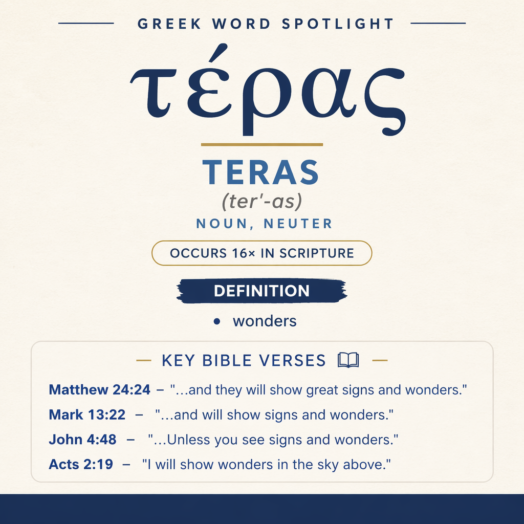 Exploring the Meaning of Teras in Greek statistics