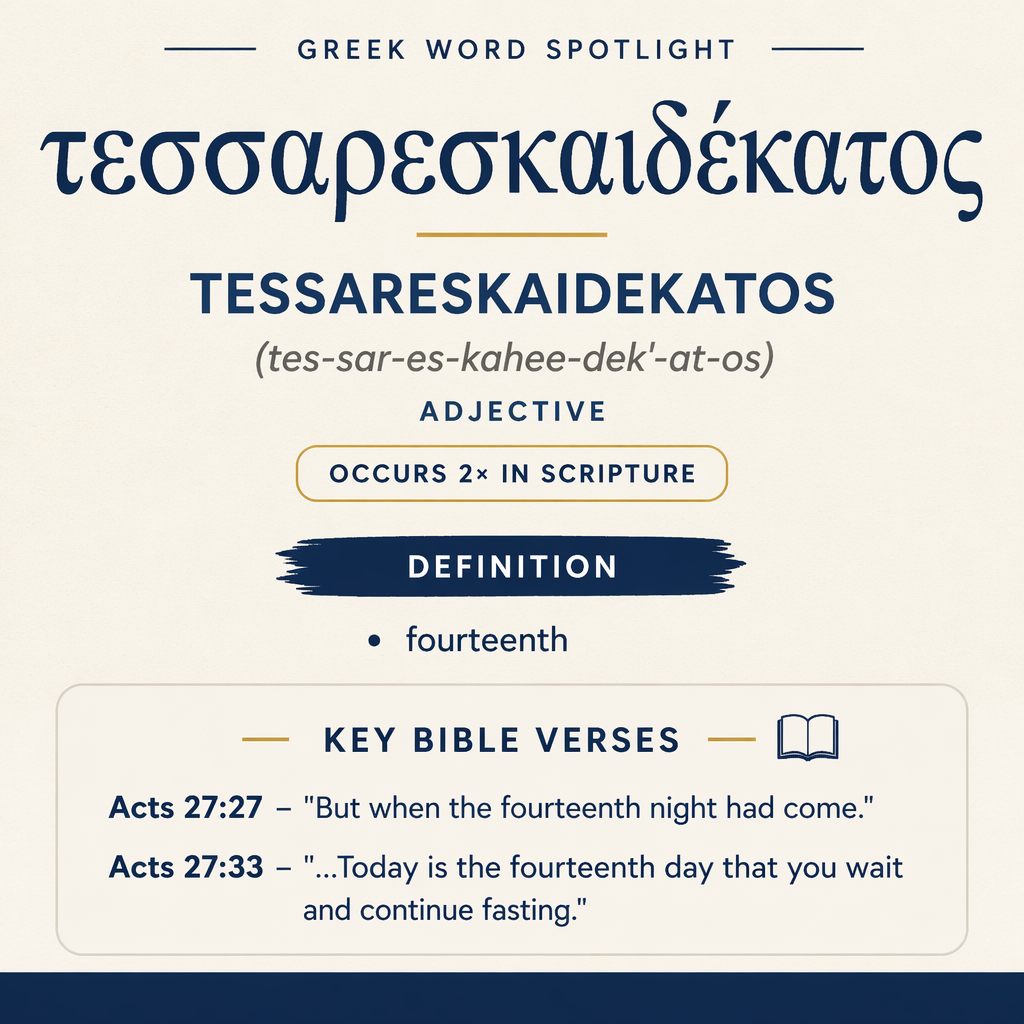 Exploring the Meaning of Tessareskaidekatos in Greek statistics