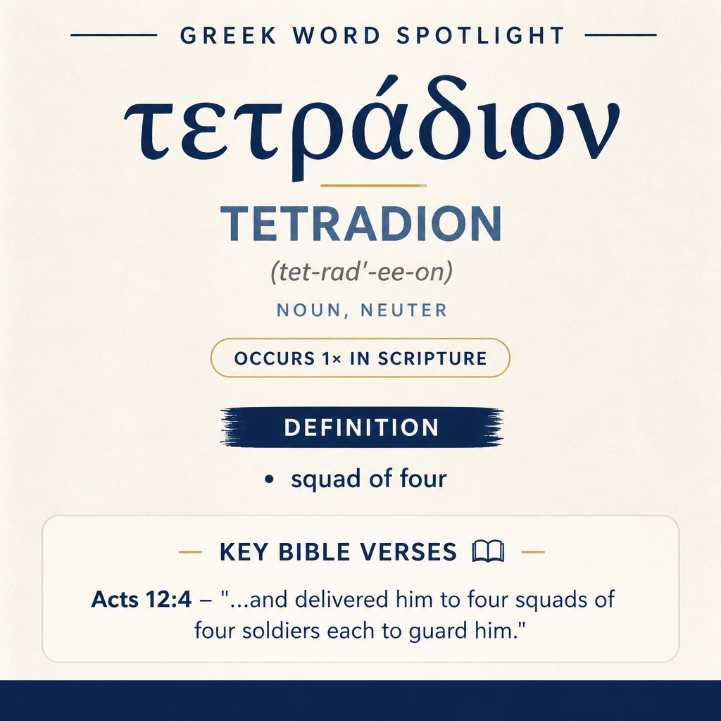 Exploring the Meaning of Tetradion in Greek statistics