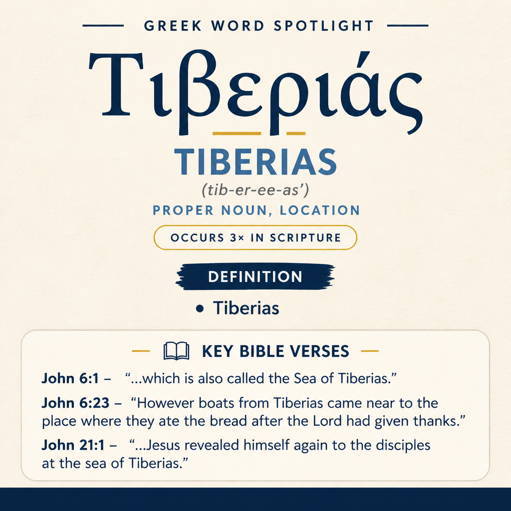 Exploring the Meaning of Tiberias in Greek statistics