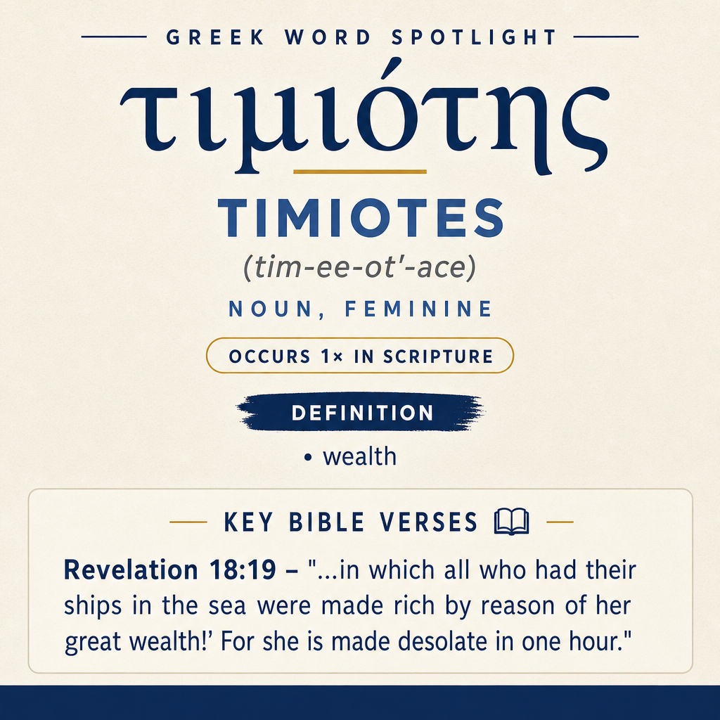 Exploring the Meaning of Timiotes in Greek statistics