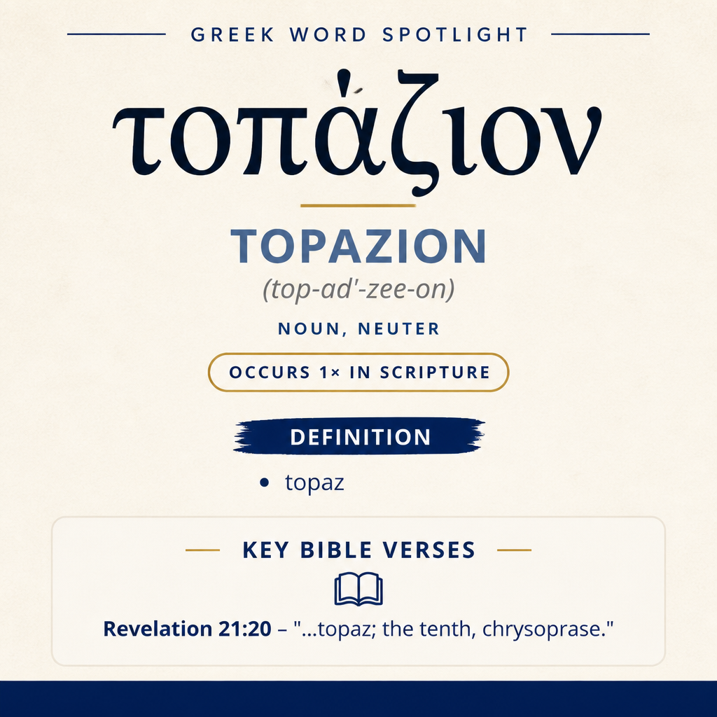 Exploring the Meaning of Topazion in Greek statistics