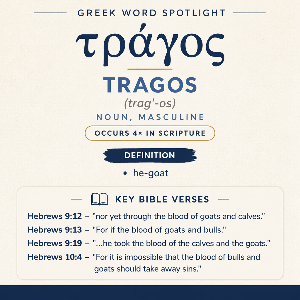 Exploring the Meaning of Tragos in Greek statistics