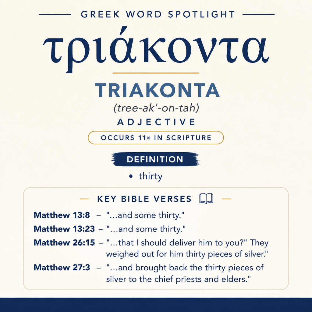 Exploring the Meaning of Triakonta in Greek statistics