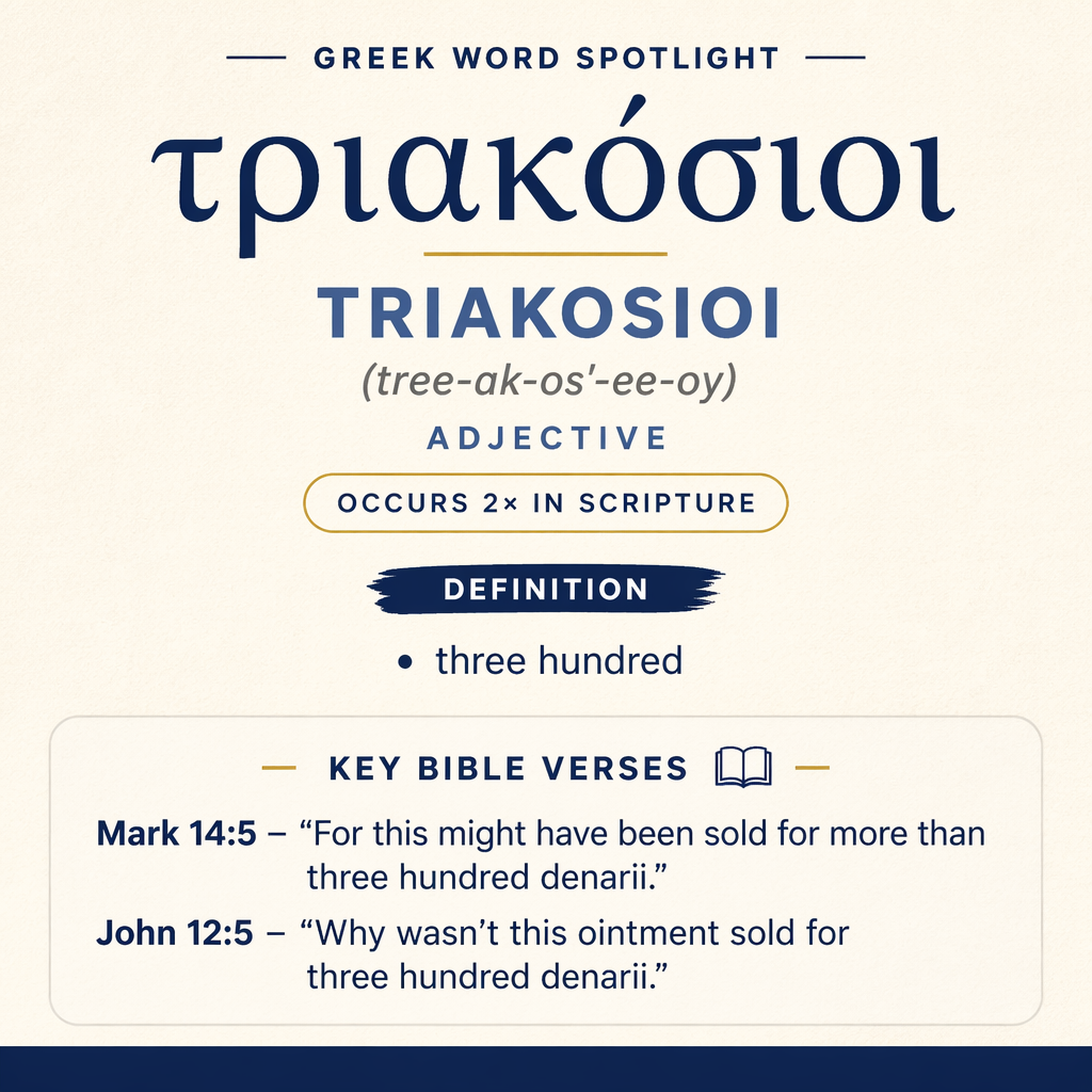 Exploring the Meaning of Triakosioi in Greek statistics