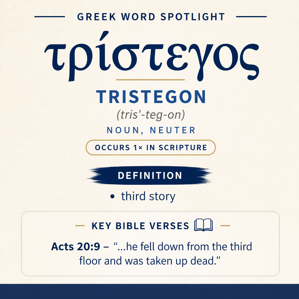 Exploring the Meaning of Tristegon in Greek statistics