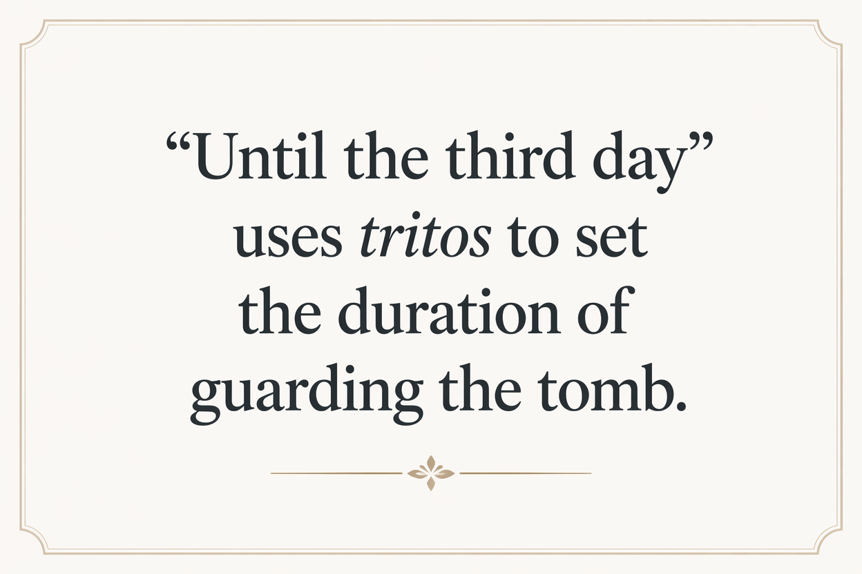 Key insight about Exploring the Meaning of Tritos in Greek