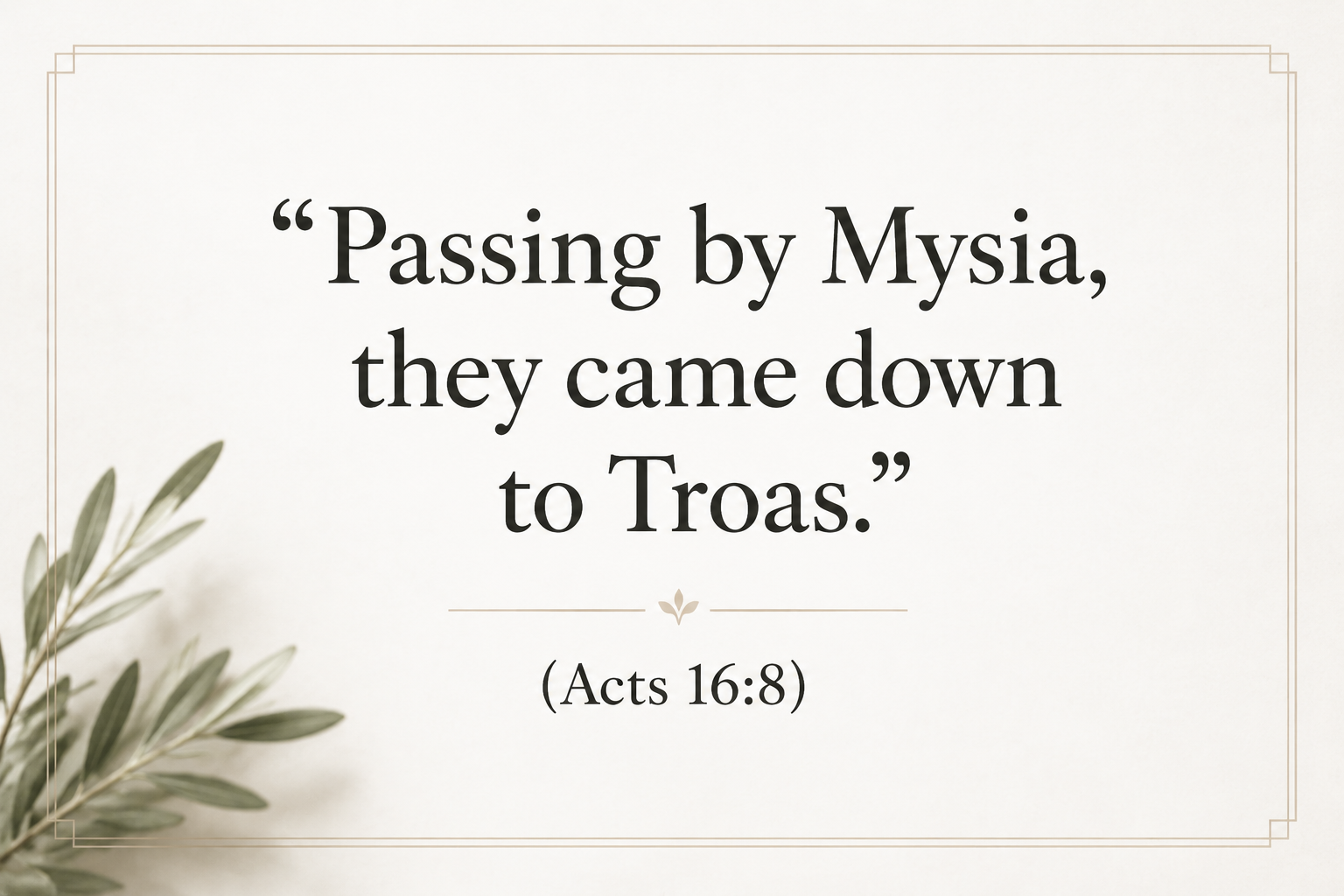 Key insight about Exploring the Meaning of Troas in Greek