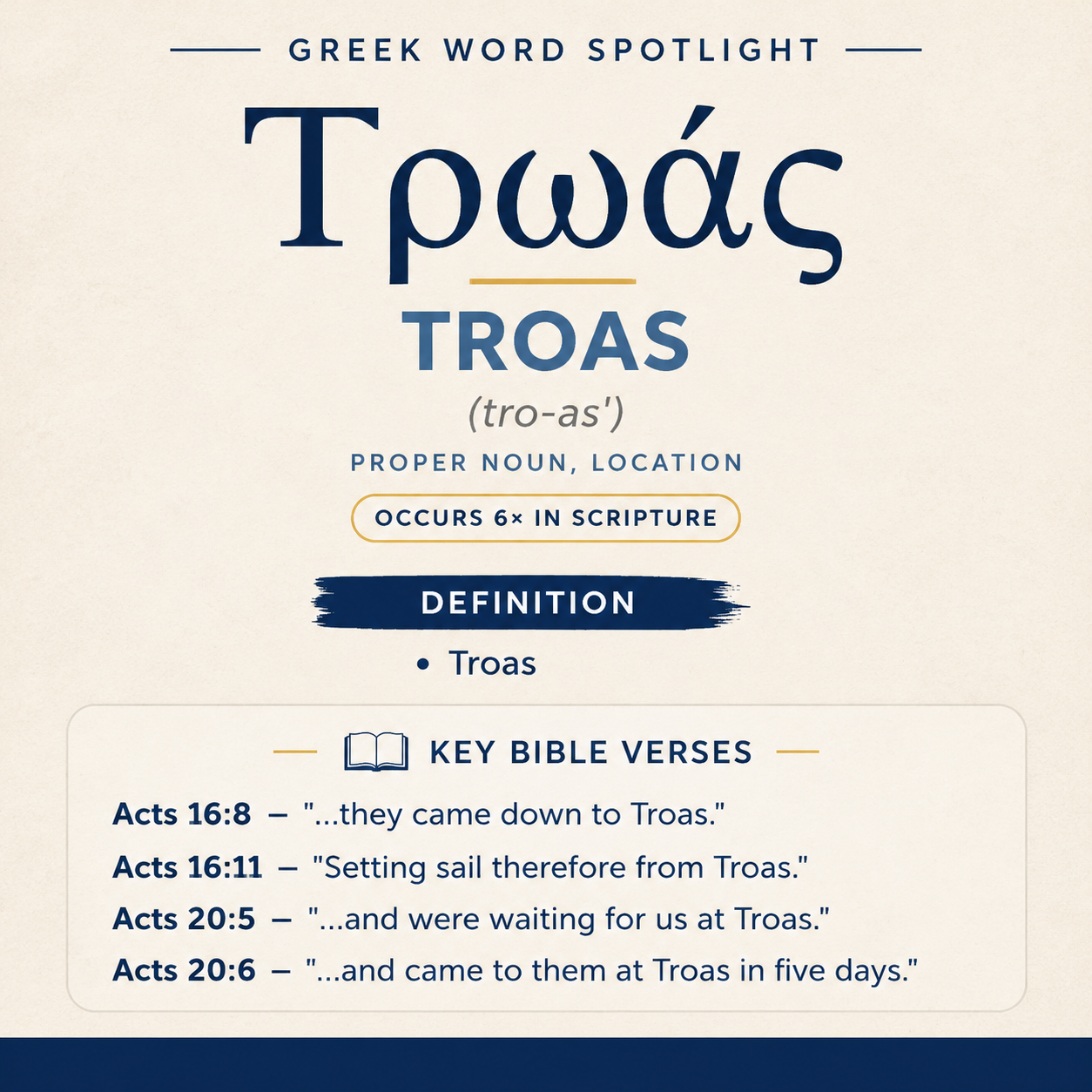 Exploring the Meaning of Troas in Greek statistics