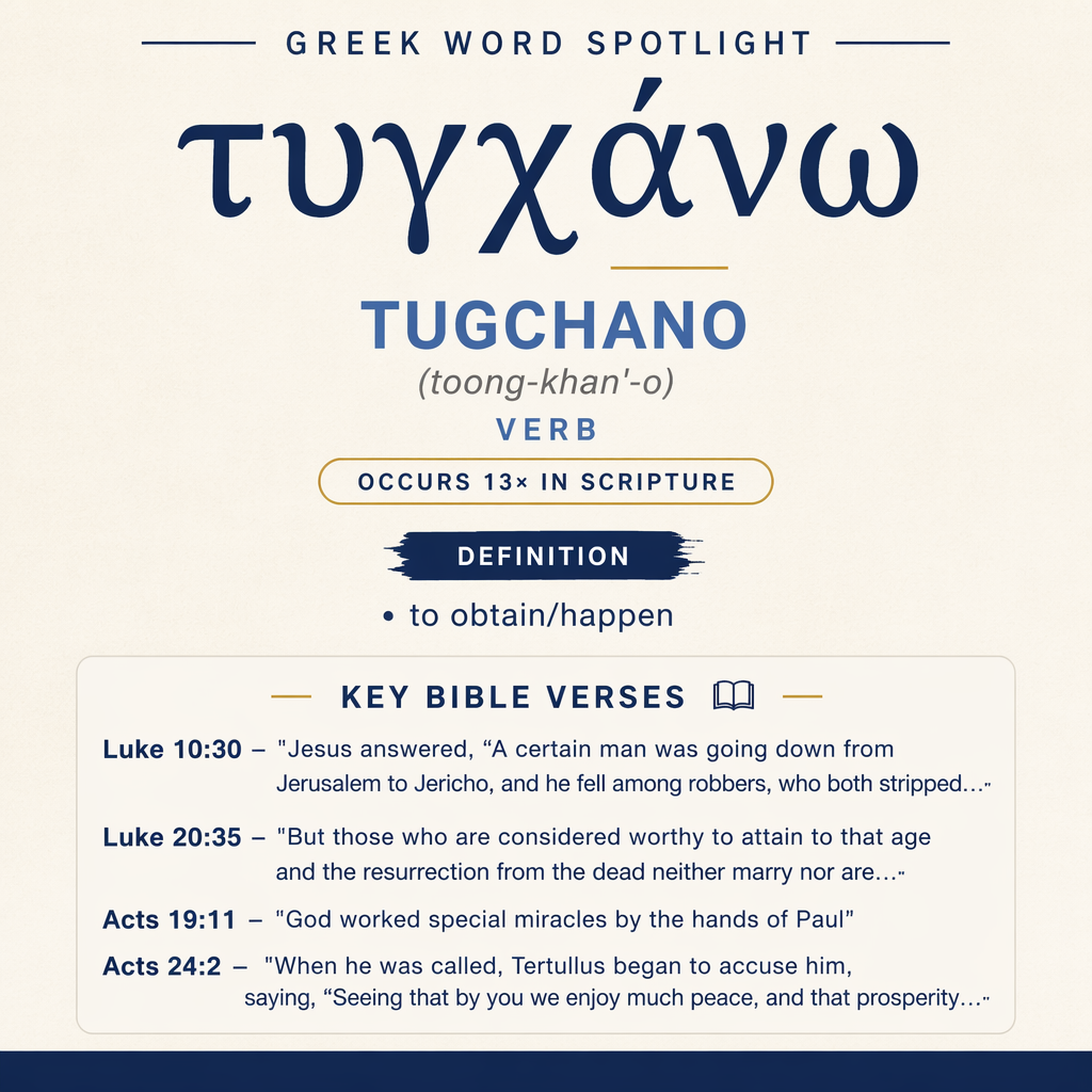 Exploring the Meaning of Tugchano in Greek statistics