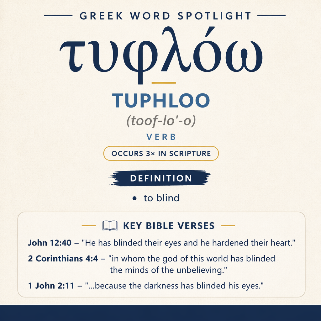 Exploring the Meaning of Tuphloo in Greek statistics