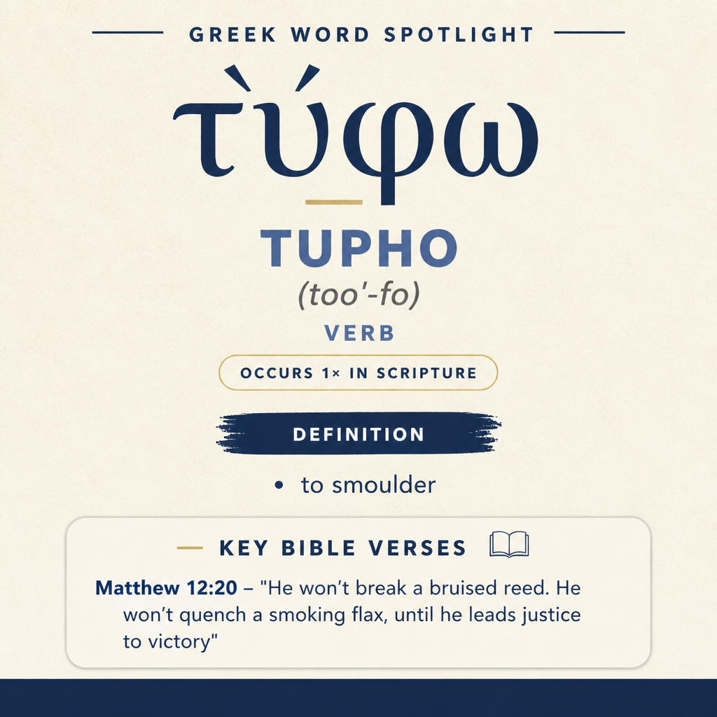 Exploring the Meaning of Tupho in Greek statistics