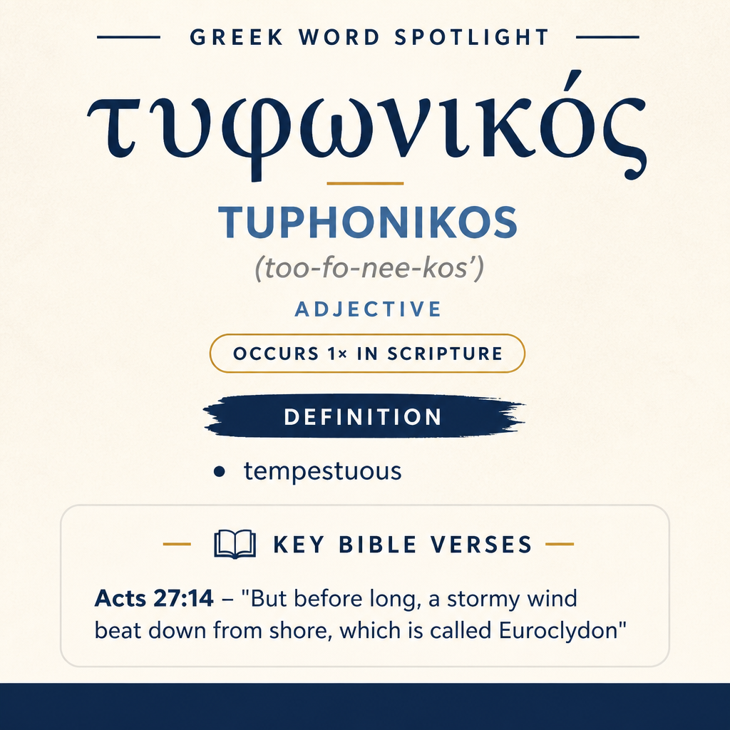 Exploring the Meaning of Tuphonikos in Greek statistics