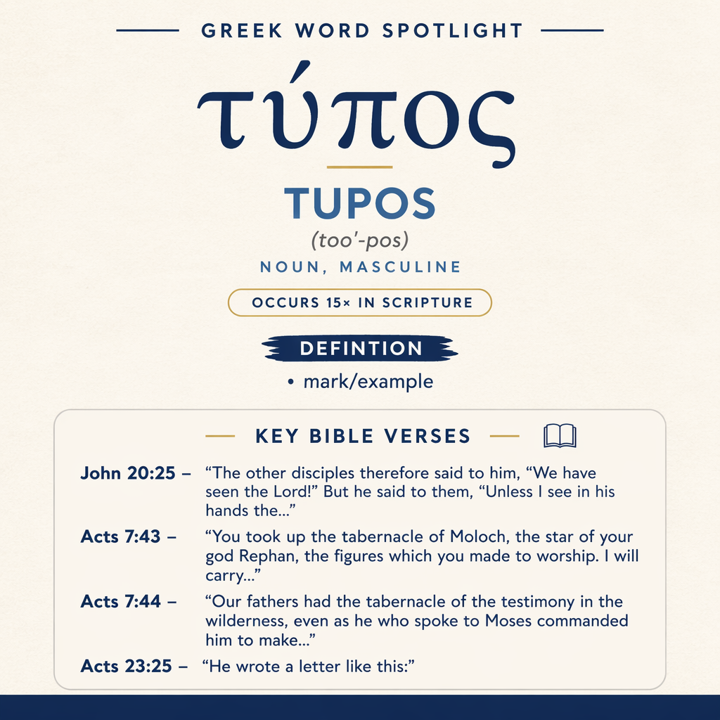 Exploring the Meaning of Tupos in Greek statistics
