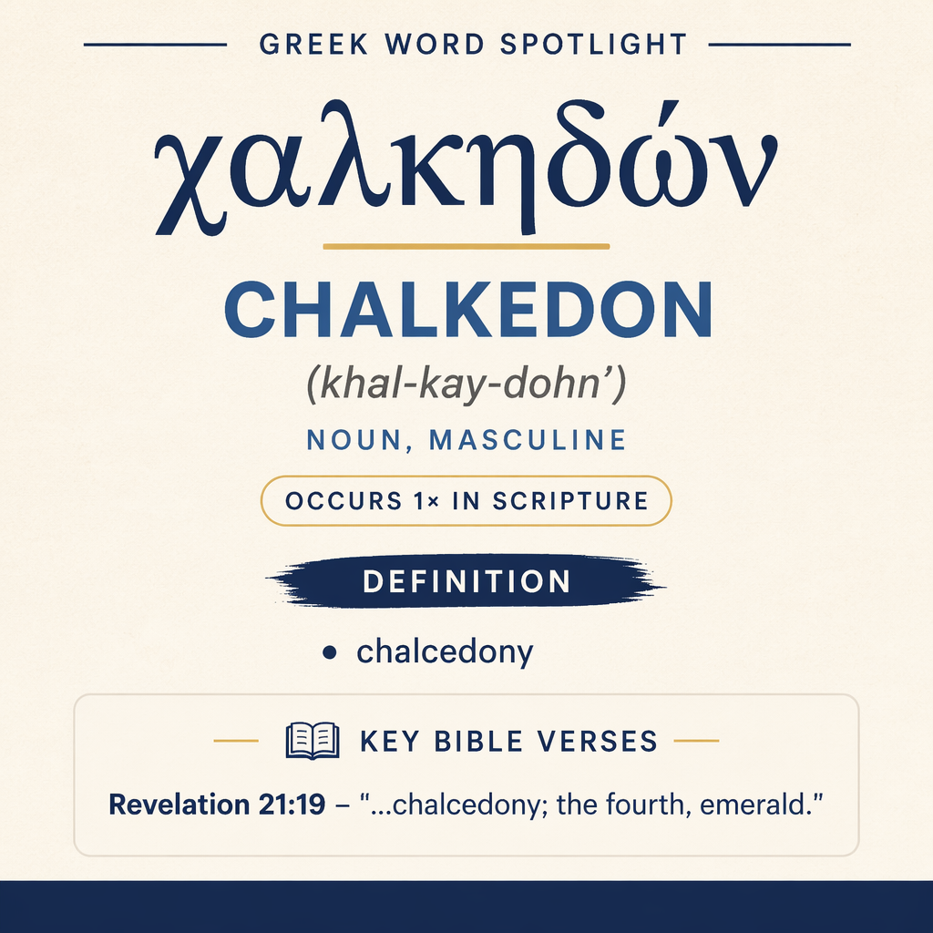 Exploring the Meaning of Chalkedon in Greek statistics