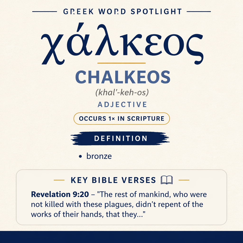 Exploring the Meaning of Chalkeos in Greek statistics