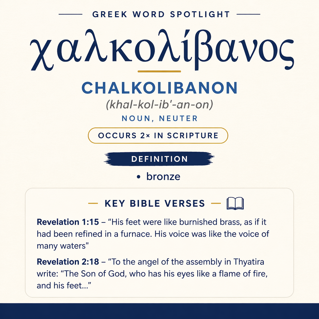 Exploring the Meaning of Chalkolibanon in Greek statistics