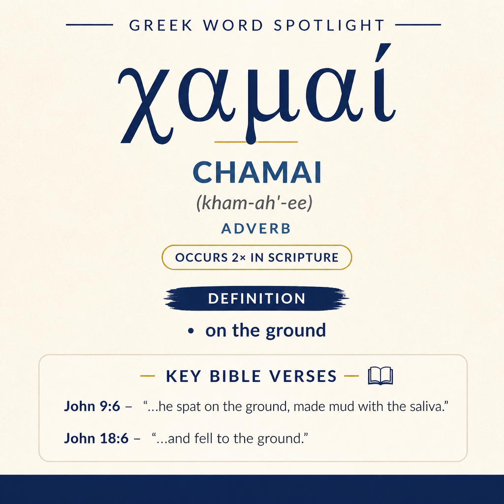Exploring the Meaning of Chamai in Greek statistics