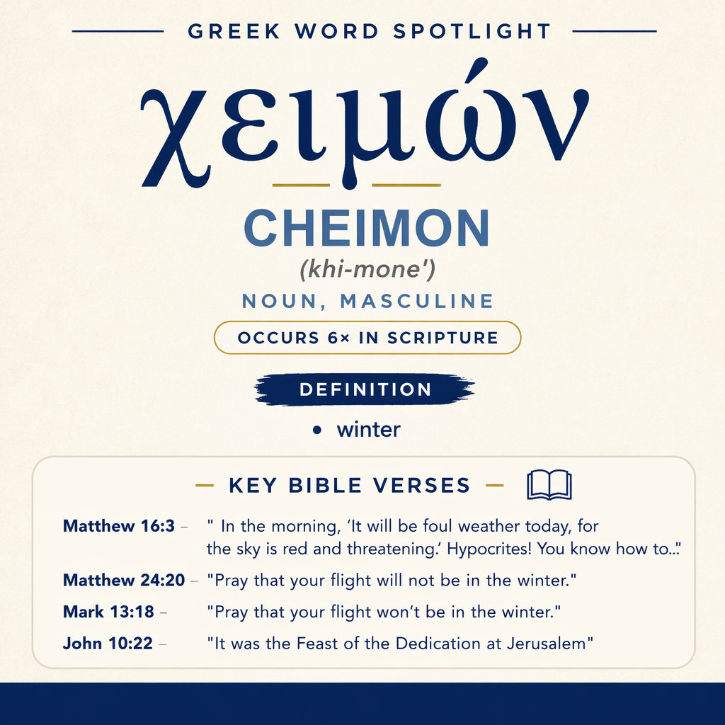 Exploring the Meaning of Cheimon in Greek statistics