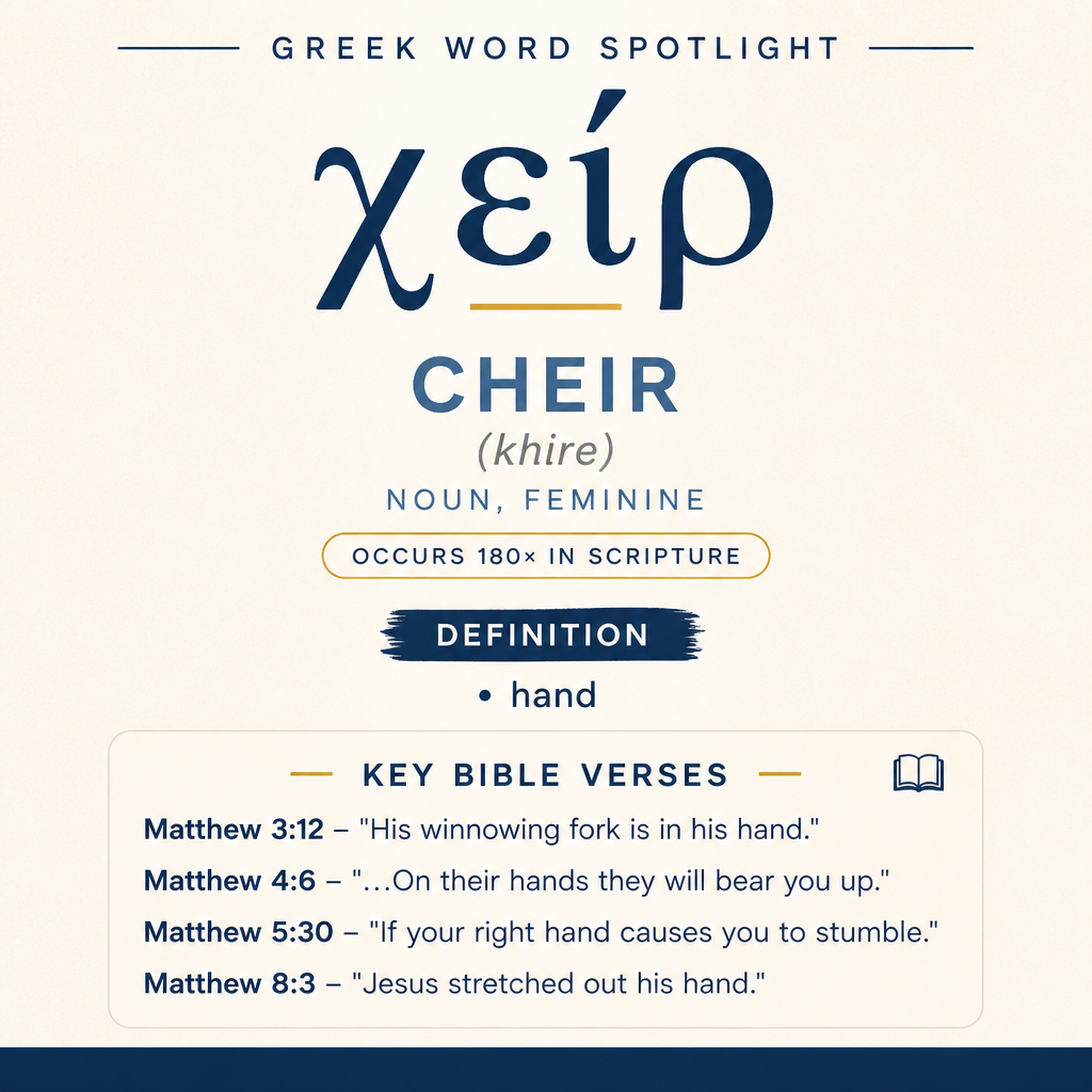 Exploring the Meaning of Cheir in Greek statistics