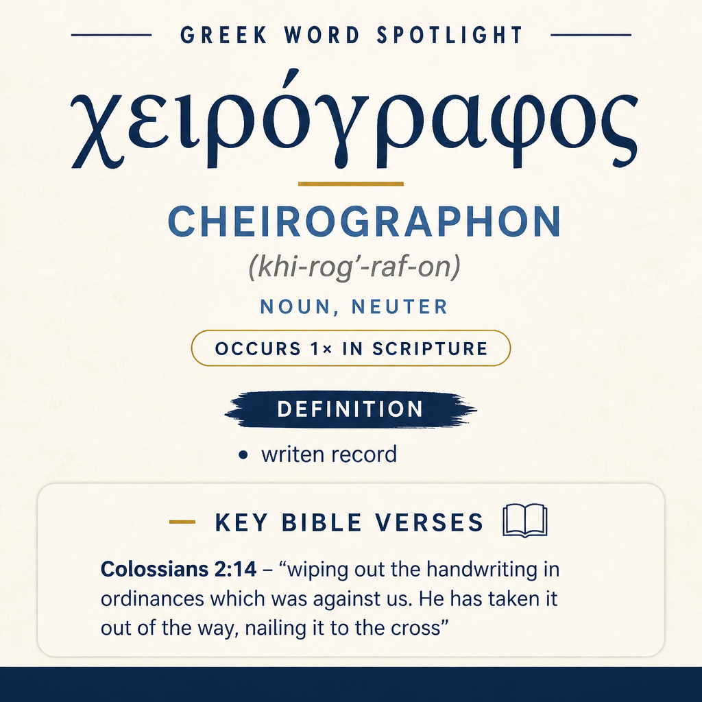 Exploring the Meaning of Cheirographon in Greek statistics