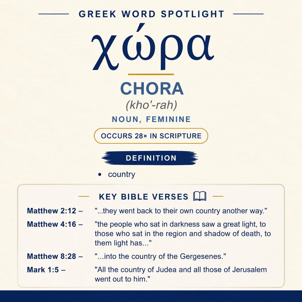 Exploring the Meaning of Chora in Greek statistics