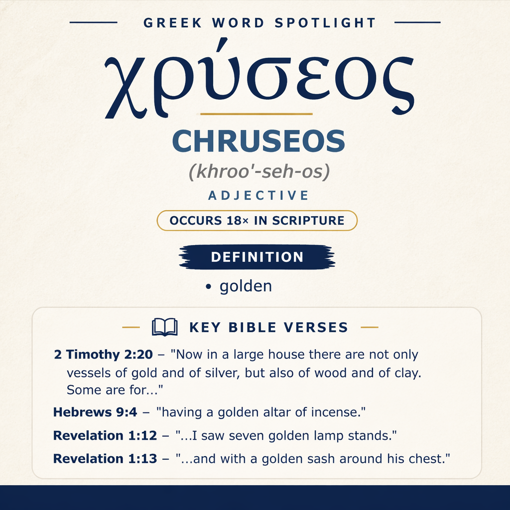 Exploring the Meaning of Chruseos in Greek statistics