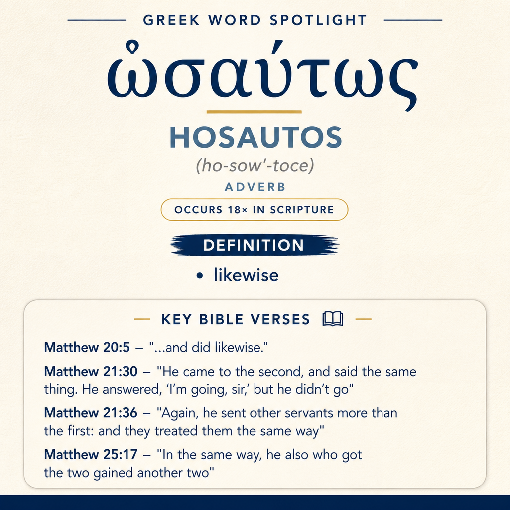 Exploring the Meaning of Hosautos in Greek statistics