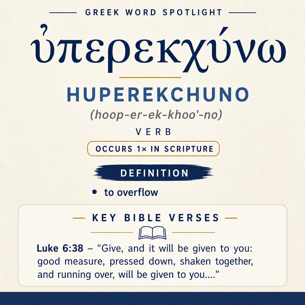 Exploring the Meaning of Huperekchuno in Greek statistics
