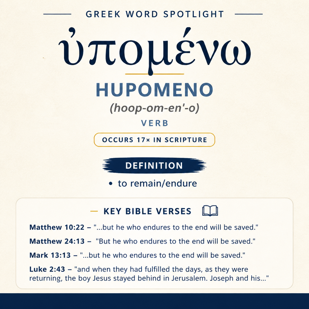 Exploring the Meaning of Hupomeno in Greek statistics