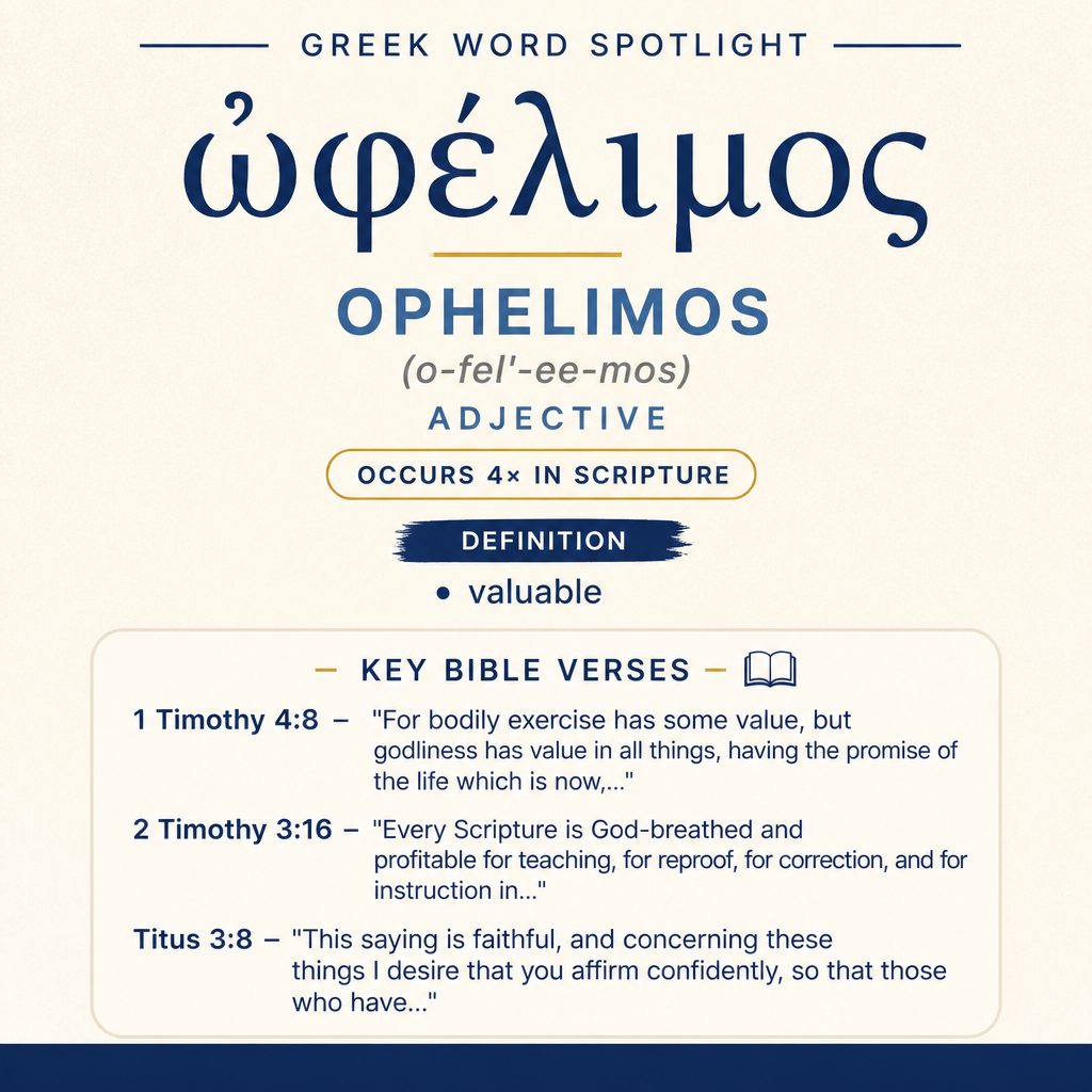 Exploring the Meaning of Ophelimos in Greek statistics