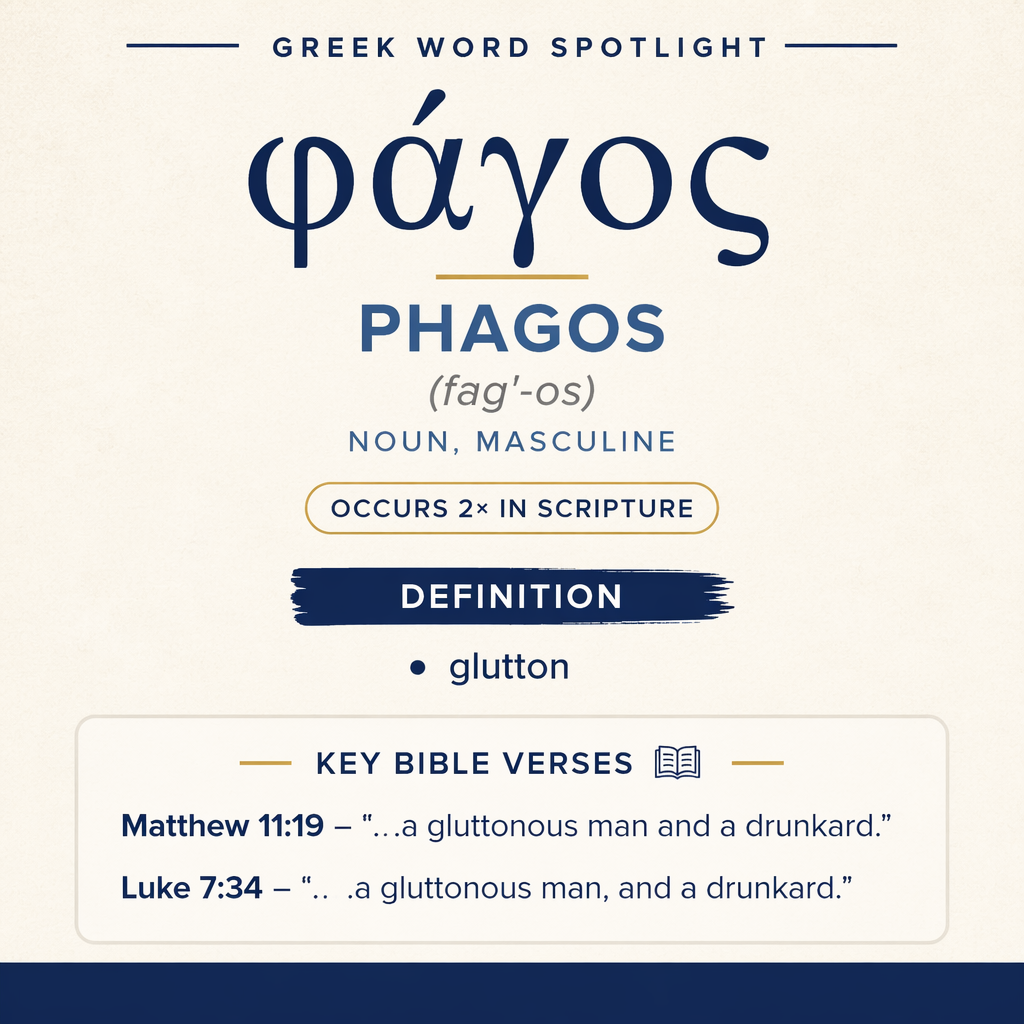 Exploring the Meaning of Phagos in Greek statistics